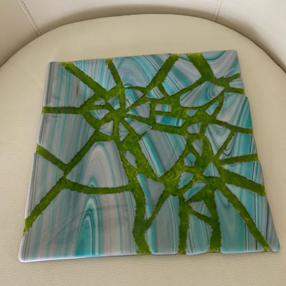 Fused Art Glass Platter - Picture 5 of 5